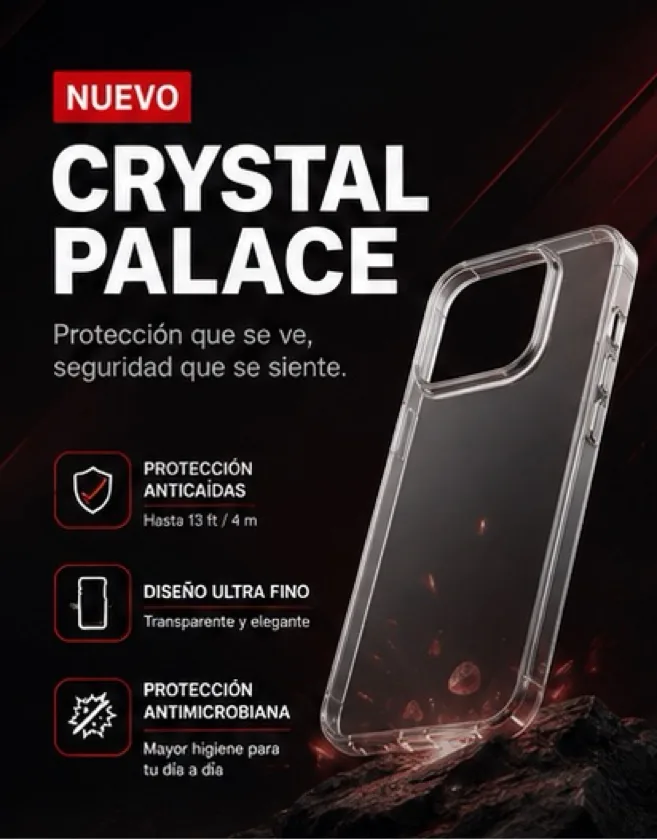 Funda Crystal iPhone 17 Pro Max