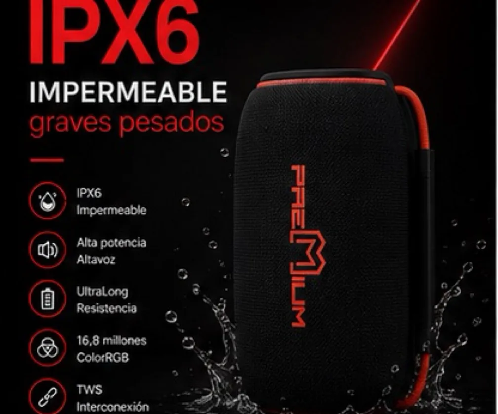 Parlante Bluetooth Premium IPX6 30W